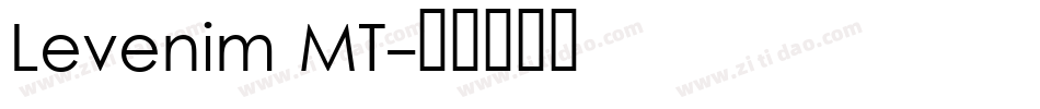 Levenim MT字体转换